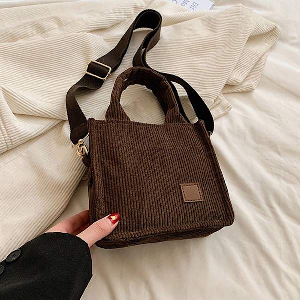 Håndholdt skuldertaske Crossbody taske KAFFE coffee