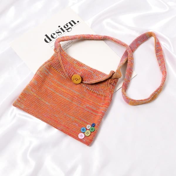 Strikketaske Mulepose ORANGE orange