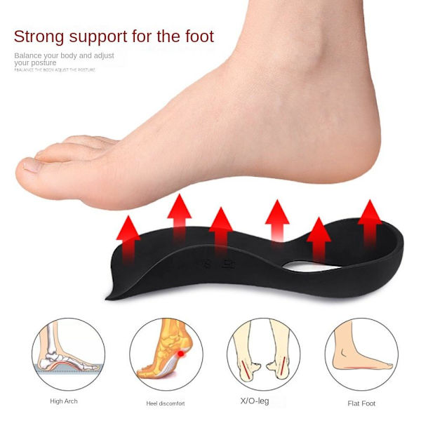 Ortopædiske indlægssåler Orthotics SORT L 40-47 L 40-47 Black L 40-47-L 40-47