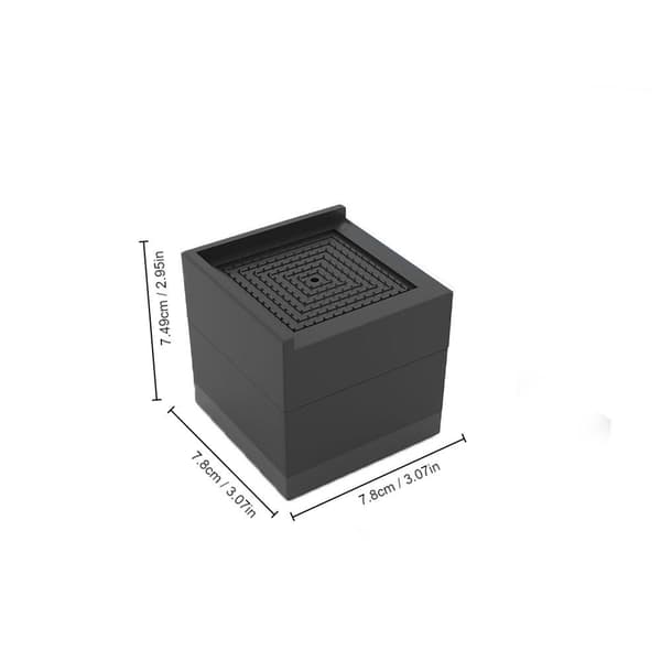 4 Stk Bed Risers Møbler Hæve Blokke Møbel Risers Black 3Pcs-3Pcs