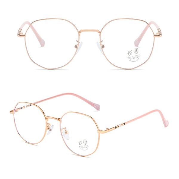 Anti-Blue Light Briller Overdimensjonerte briller ROSE GOLD ROSE GULD Rose gold