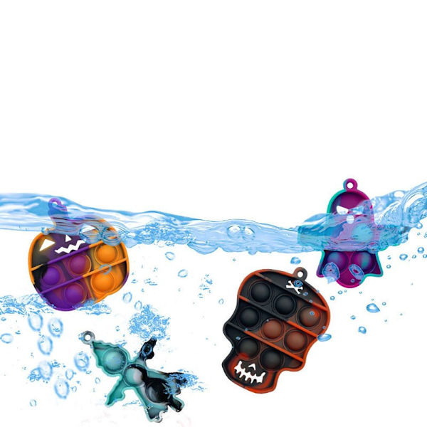 12 st Halloween Pop Fidget Toys Pack, Mini Push Bubble Toy 2 2