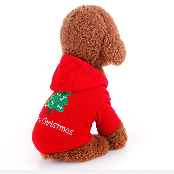 Juldräkt Husdjurskläder Valp Hoodie XS XS