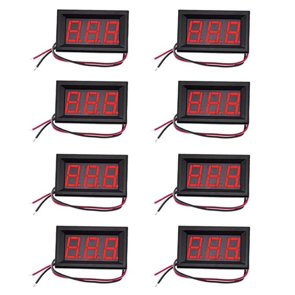 8st DC Digital Spänningsmätinstrument 2-tråds Spänning