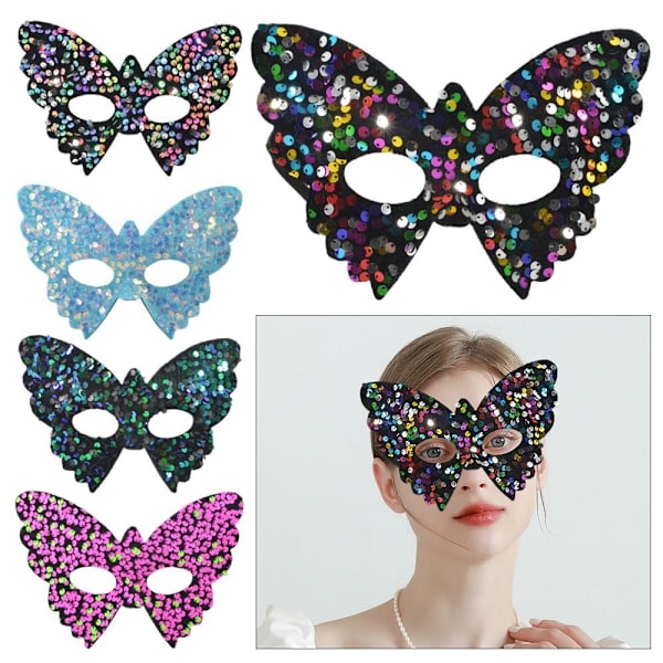 Halloween Mask Makeup Ball Mask ROSE RED rose red