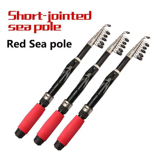 1,1M 1,3M 1,5M Fiskestang lokkestænger RØD 1,3M 1,3M Red 1.3M-1.3M