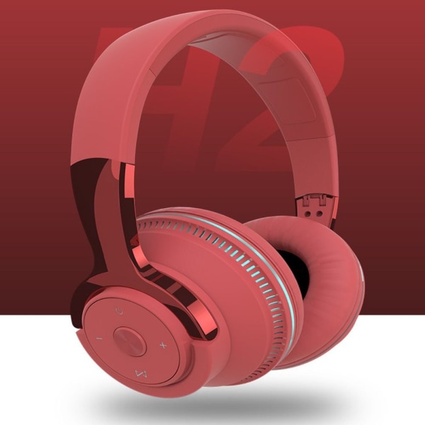Aktiva brusreducerande hörlurar Bluetooth hörlurar RÖDA Red
