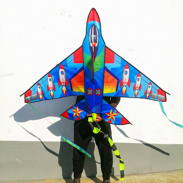 Stor Drage i Plastik, Fighter Kite, Plane Kites 2 2 2