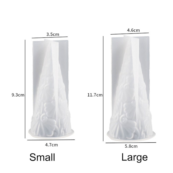 Ljus Silikonform Form Hartsform FORM small