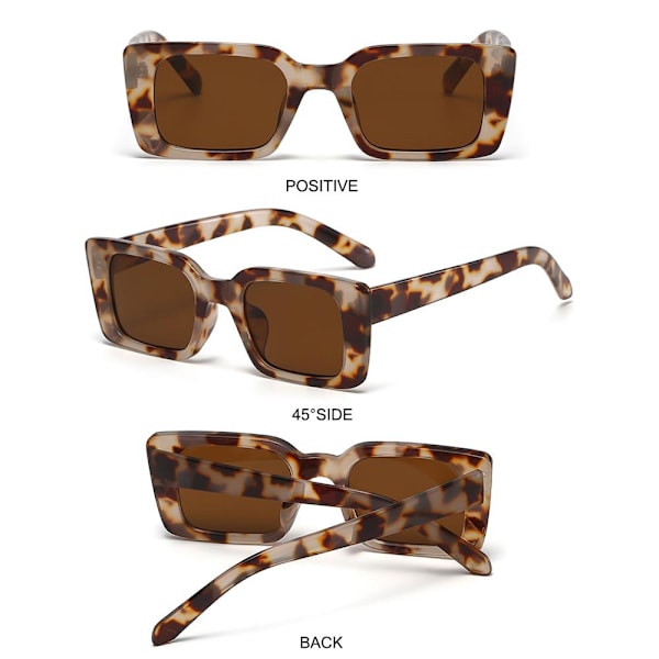 Neliönmuotoiset aurinkolasit Leopard aurinkolasit C7 C7 C7