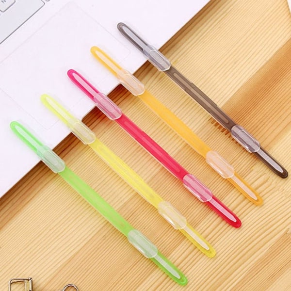 10 stk. Indbindingsclips Strip Løsbladsklips FARVE 3 FARVE 3 Color 3