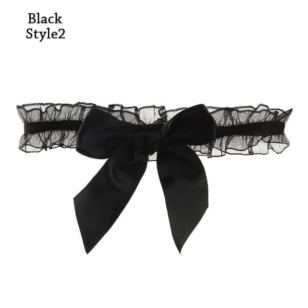 1 stk. Strømpebåndslårring SORT STIL2 black style2