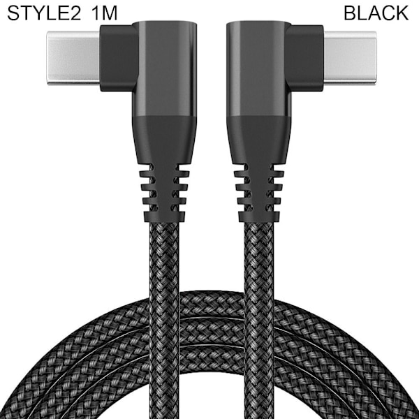 USB C til USB C-ledningskabel SVART 1MSTYLE2 STYLE2 Black 1mStyle2-Style2