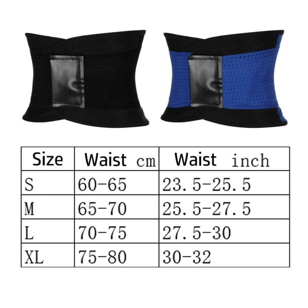 Waist Slim Trimmer Waist Cincher Trainer BLUE M blue M