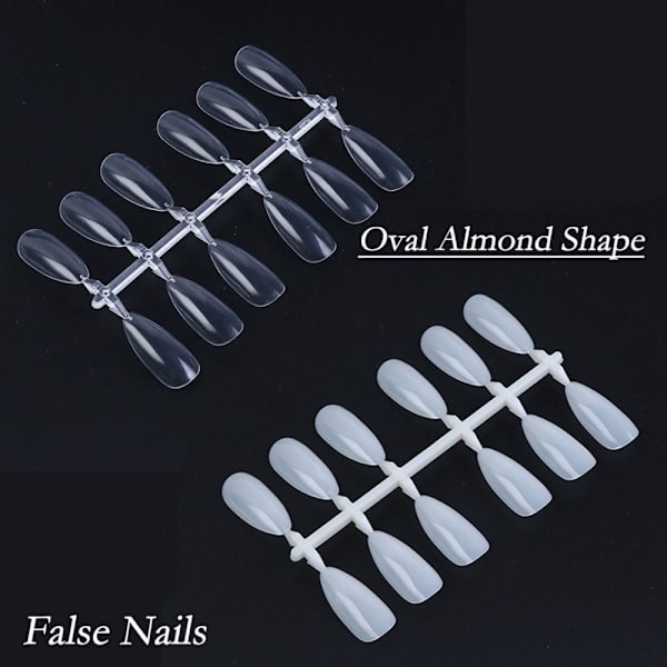 120 stk. Fake Nail Tips Display Palette TRANSPARENT Transparent
