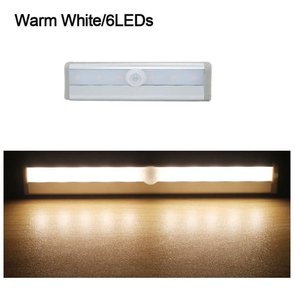 Rörelsesensor Infrarött ljus VIT 6LEDS 6LEDS White 6LEDs-6LEDs
