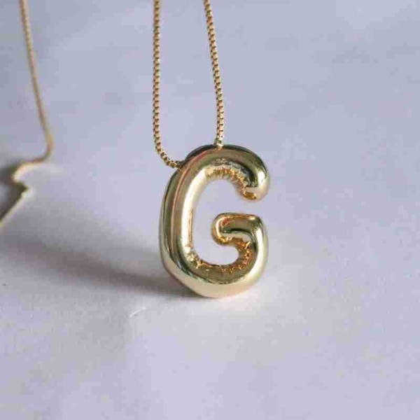 3D Letter Riipus Kaulakoru Riipukset G G G