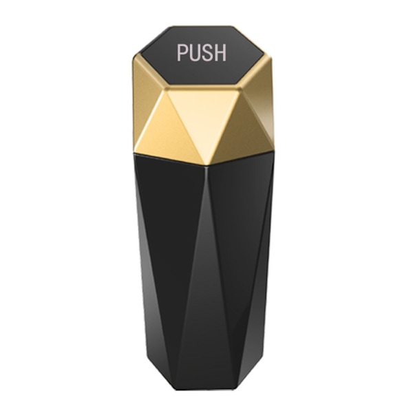 Bilsoptunna med lock GULD gold