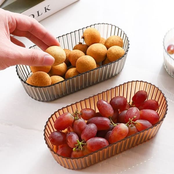 Fruktfat Snacksplate TRANSPARENT Transparent