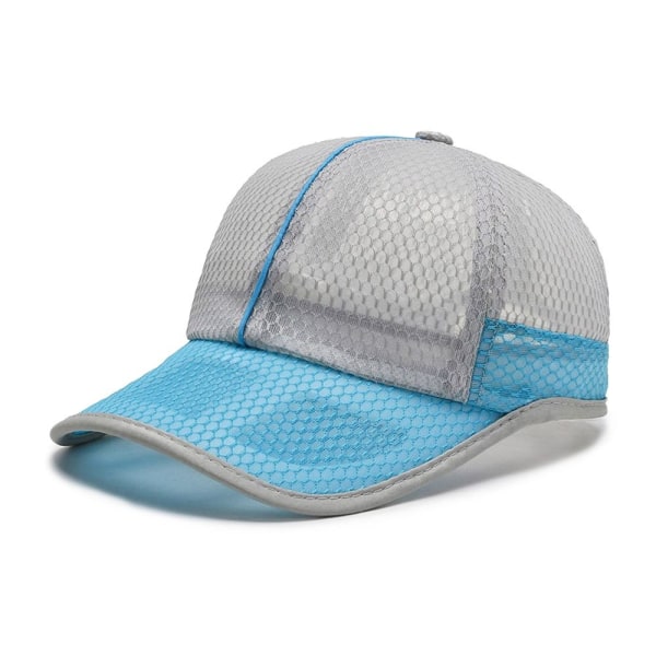 Solbeskyttende Caps Full Mesh Hats LYS GRÅ light grey