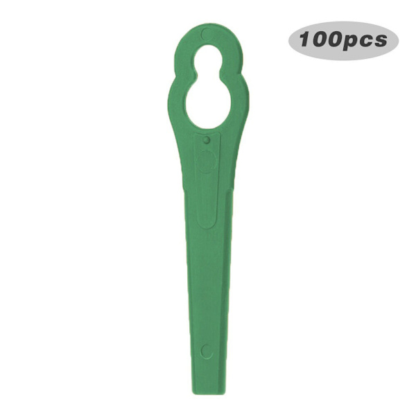 100 Stk/sett Plastblad Kutter Gresstrimmer Blad RØD red