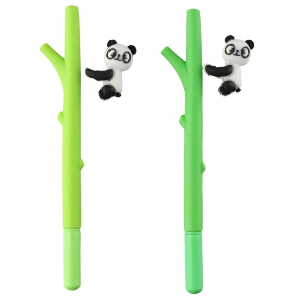 Treklatring Panda Gel Pen Søt Panda Animal Style Pen Svart