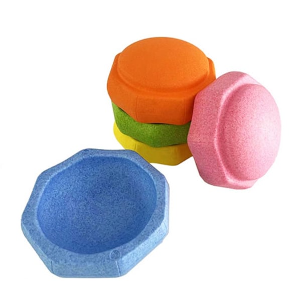 Stepping Stones Foam Balance Blocks PUNAINEN red
