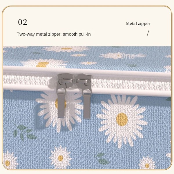 Quilt Opbevaringspose Tøj Opbevaringsspande BEIGE 56X56X45CM beige 56x56x45cm