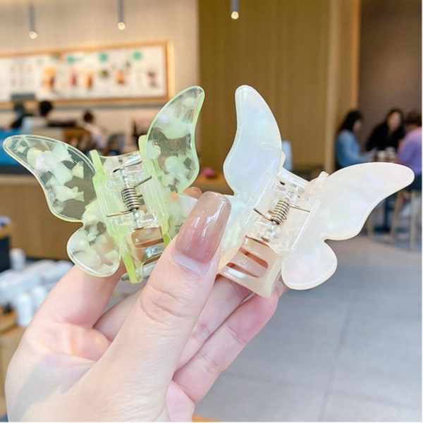 Butterfly Hair Claw Shark Clip 2 2 2