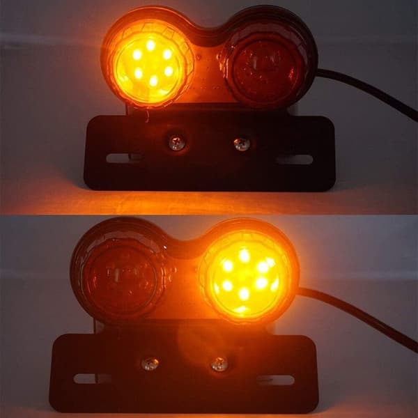 Motorsykkel Baklys Bremse Baklys GRÅ LINSER GRÅ LINSER Grey Lenses
