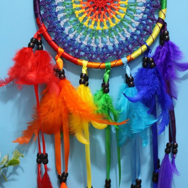 Unensieppaajat Värikäs höyhenen Unesieppari Rainbow Feather