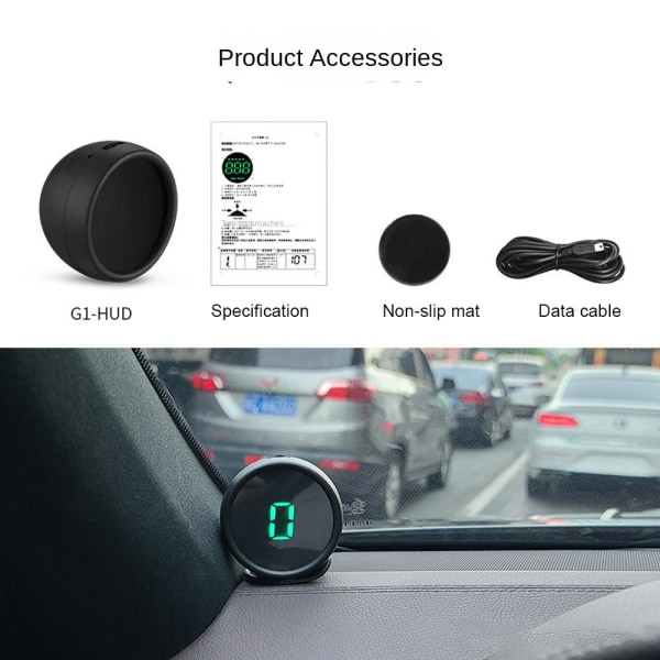 Head Up Display Digital Speedometer Digitale målere Black