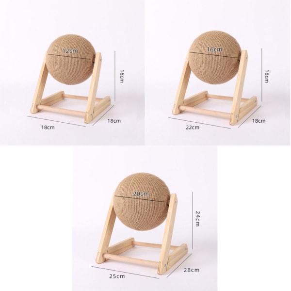 Cat Scratching Ball Ball Leketøy ML-FORMET L-FORMET ML-shaped