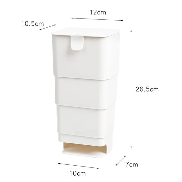 Soppåse Förvaringslåda Plastpåse Case VIT white