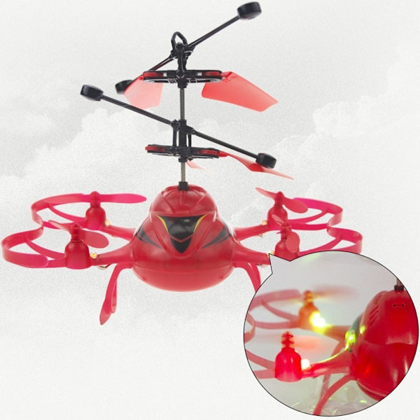 Infraröd sensor Flygplan Induktionsleksak BLÅ FJÄRRKONTROLL blue Remote Control-Remote Control