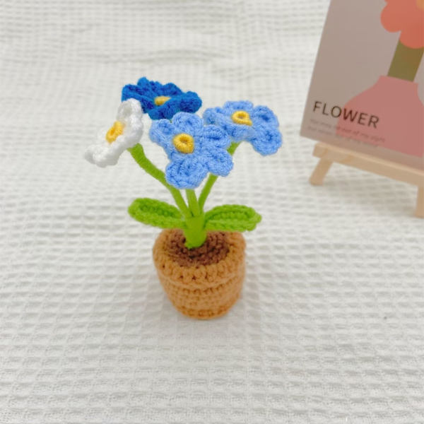 Konstgjorda blommor Handstickad blomma E E E