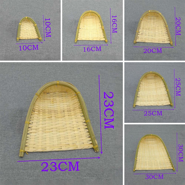 Væve Bambus Si Raft Støvbakke 20X20CM 20x20cm