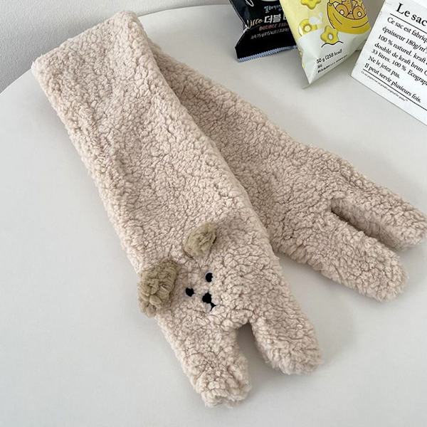 Tecknad plyschhalsduk Cross Collar Scarves KHAKI RABBIT RABBIT khaki rabbit-rabbit