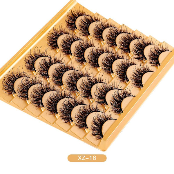 14 Par Lösögonfransar Mink Fransar XZ16 XZ16 XZ16