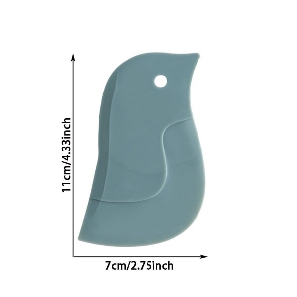 3PC Soft Scraper Kjøkken Gadget sett GRØNN green