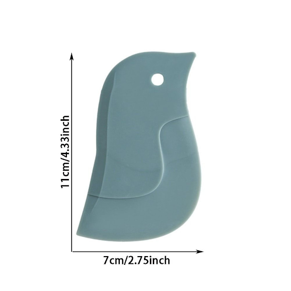 3PC Soft Scraper Køkken Gadget Sæt LYS GRÅ light grey
