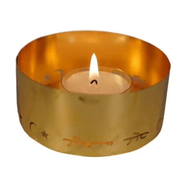 Eid Mubarak Guld Metal Lysestager Lysestager 5 5