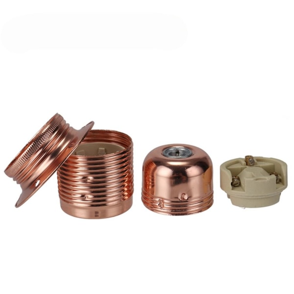 Edison E27 Pæreholder Lyssokkel med ring BRONSE Bronze