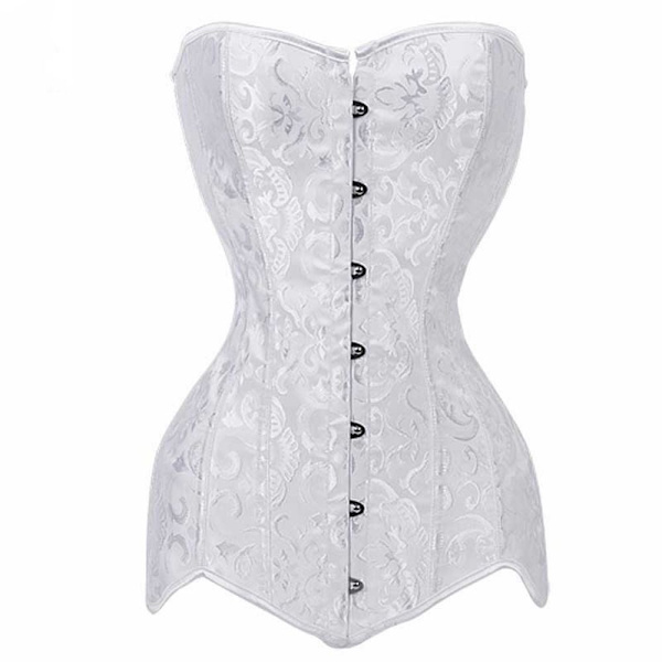 Underbust Corset Corselete Lingeri WHITE XL white XL