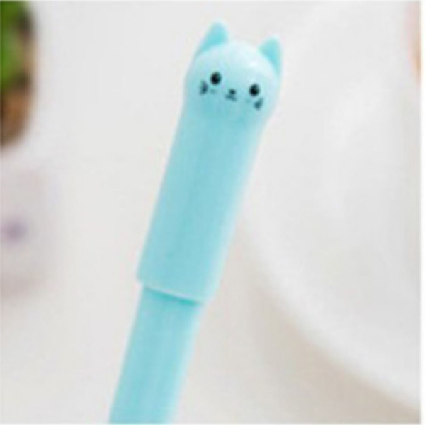 10 kpl Black Cat Gel Pen Cartoon Animals geelikynä VIHREÄ Green