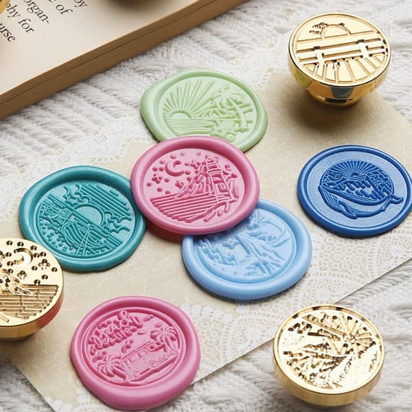Forsegling Kobberhoved voksforseglingsstempel 2 2 2