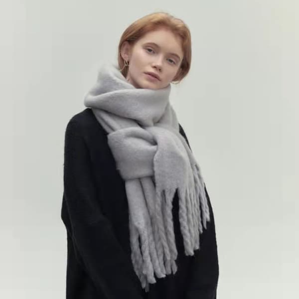 Vintersjal Dame Skjerf KHAKI Khaki