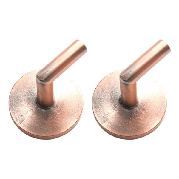 2stk Gardin Holdback Monterte Metallkroker RØD red