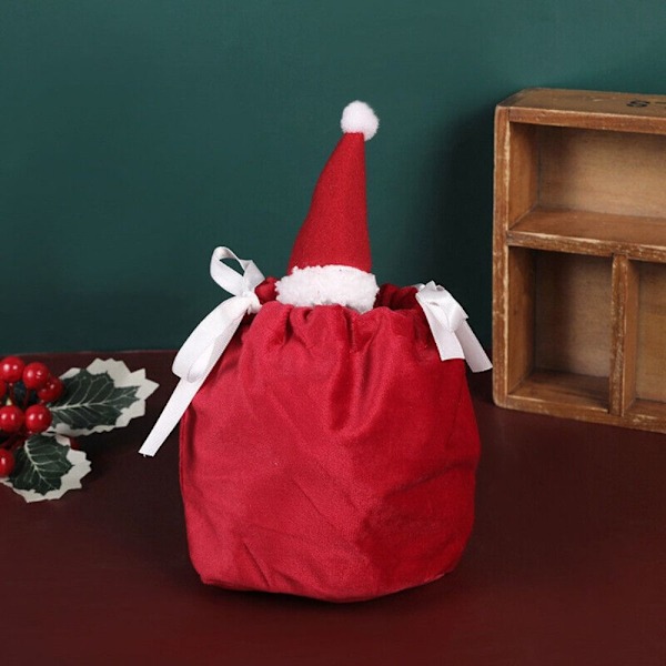 Julgodispåsar Draw String Godispåsar 6ST 6ST 6pcs
