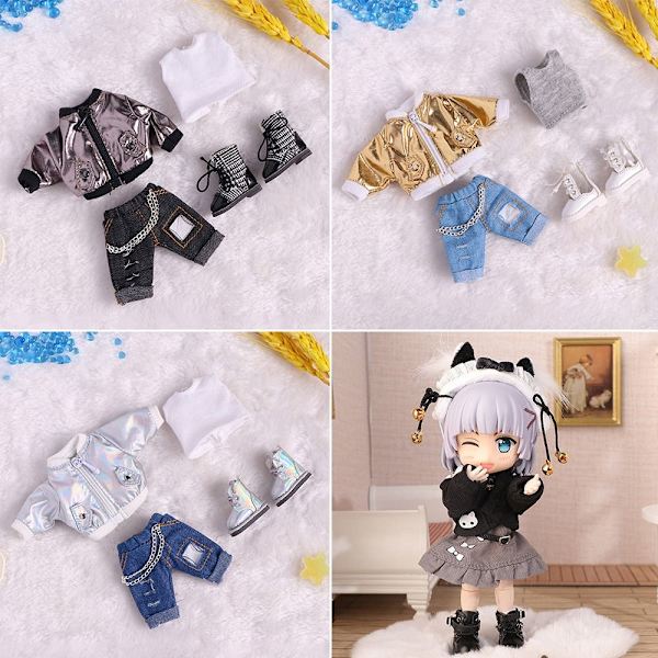 Fashion Ripped Pants Doll Jeans 1 1 1